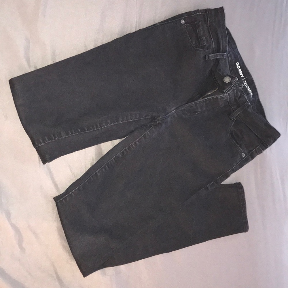 old navy black rockstar jeans